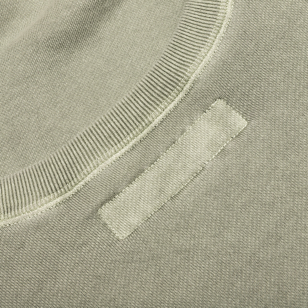 Pigment Dyed Sweat Shirt L/S - Olive - Image 6