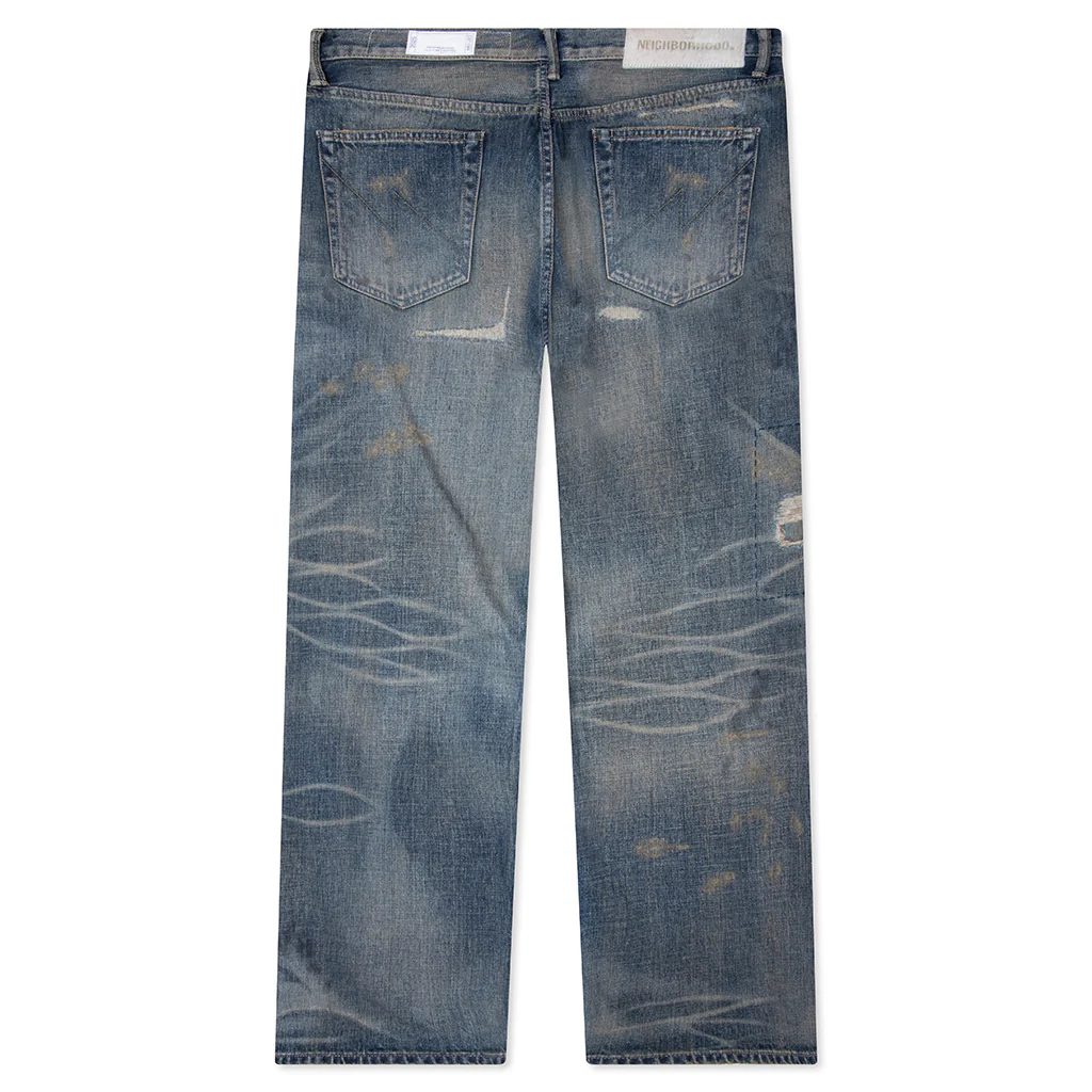 Savage Denim DP Wide Pants - Indigo - Image 2