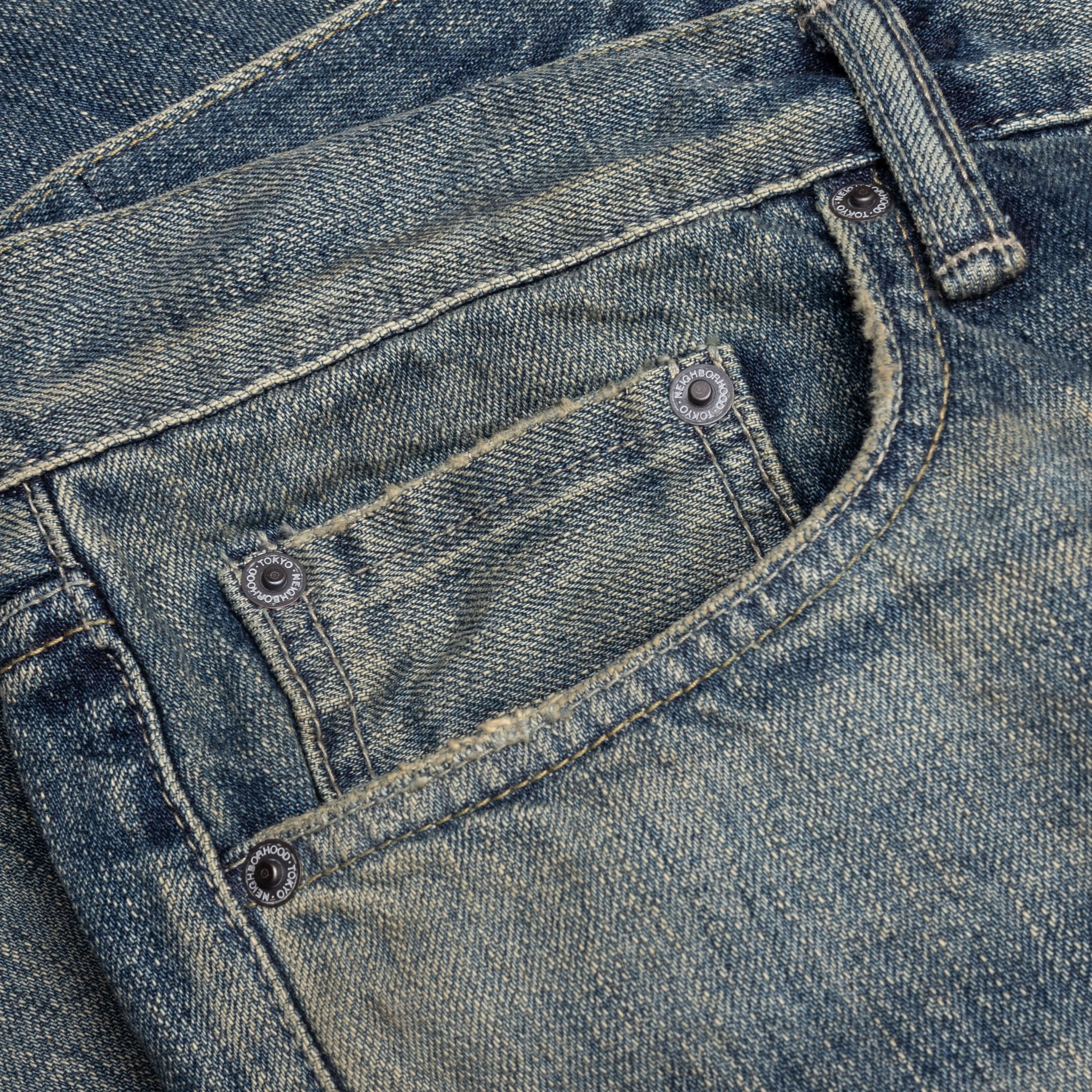 Savage Denim DP Wide Pants - Indigo - Image 3