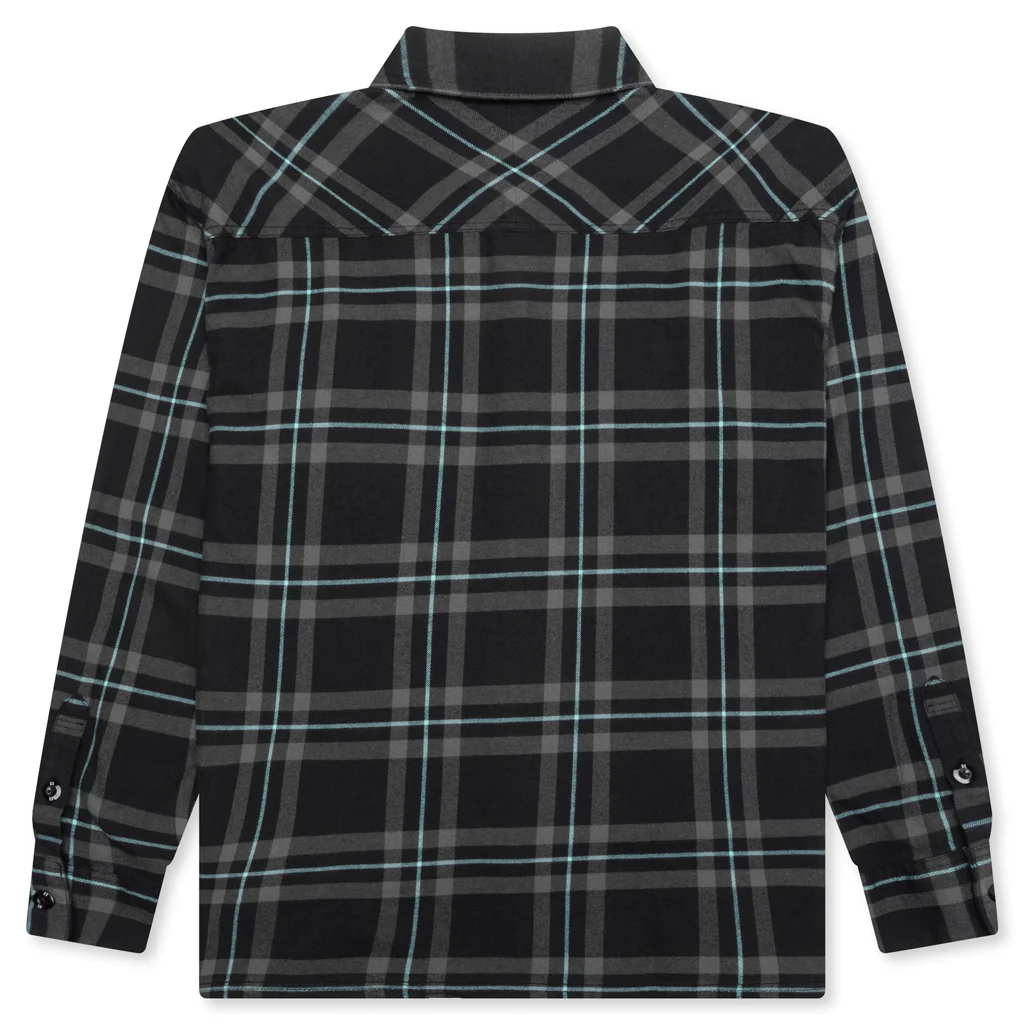 Tartan Check Shirt LS - Black - Image 2