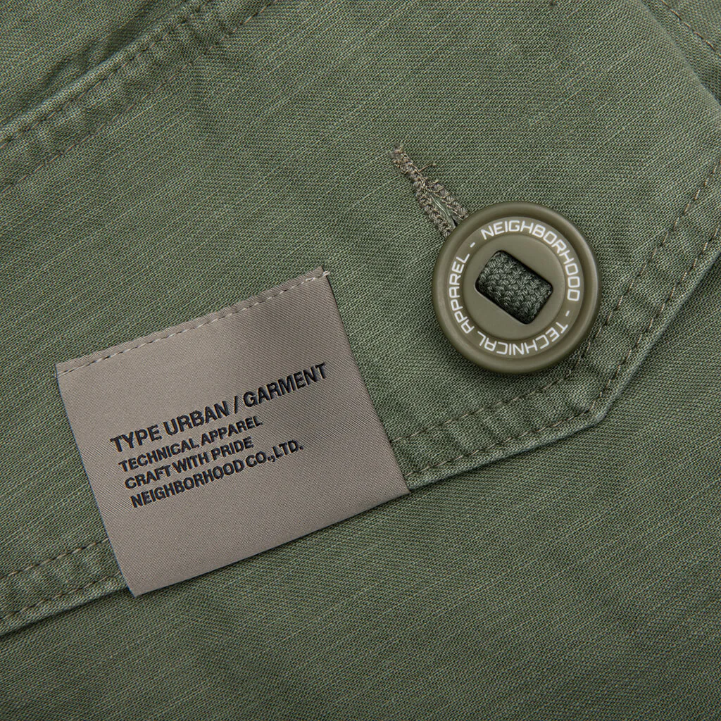 Wide Cargo Short Pants - Olive Drab - Image 5