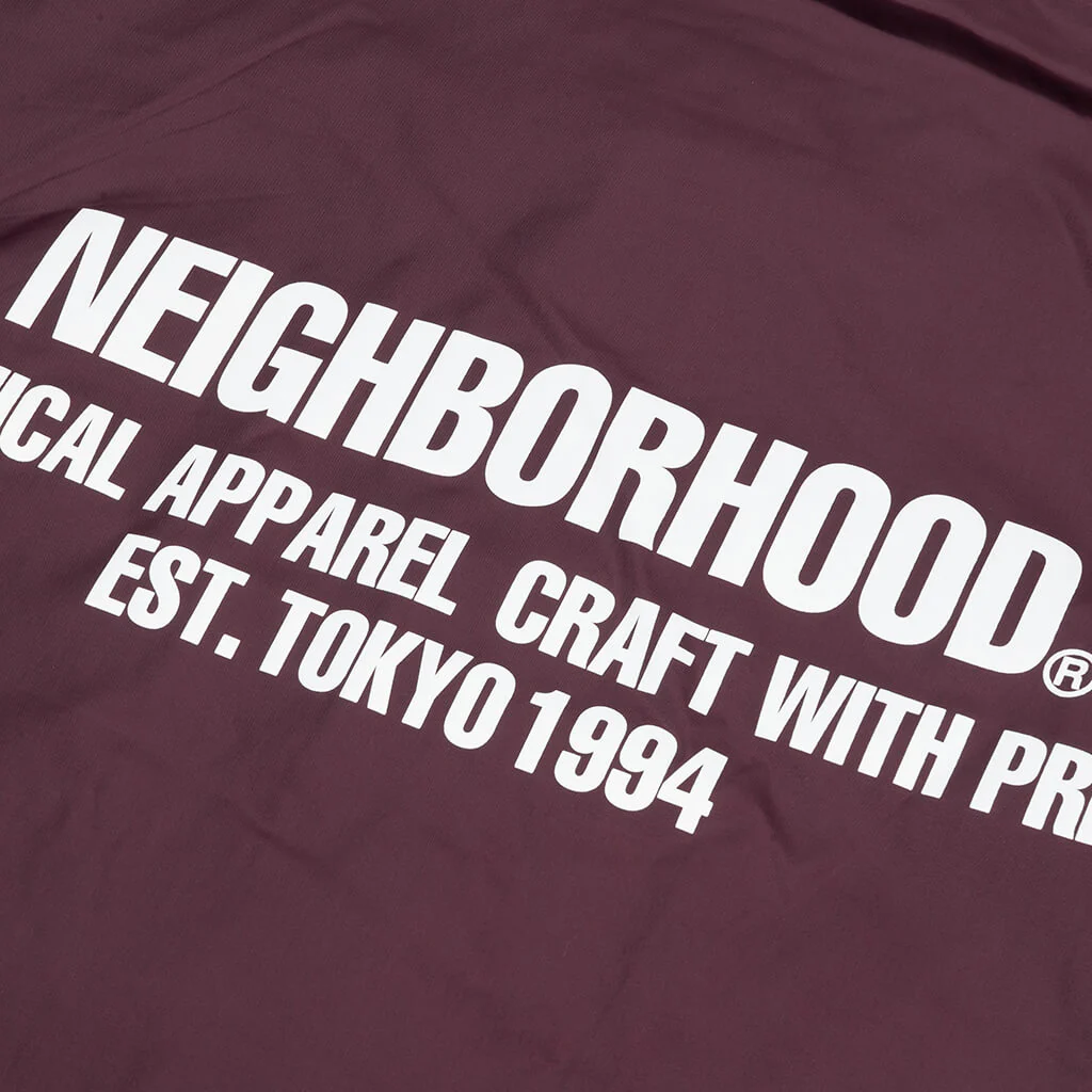 Windbreaker Jacket - Burgundy - Image 5