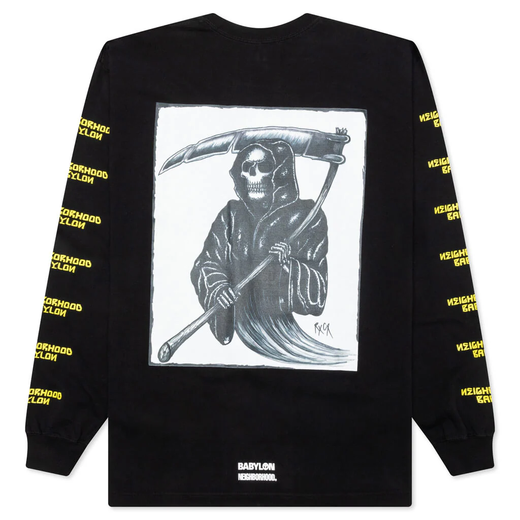 Neighborhood x Babylon Tee LS-2 - Black - Image 2