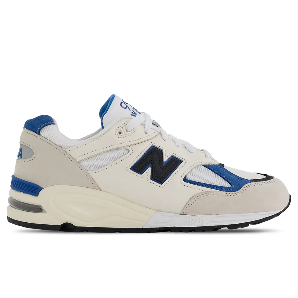 New Balance 990v2 Made in USA - White/Blue - Image 5