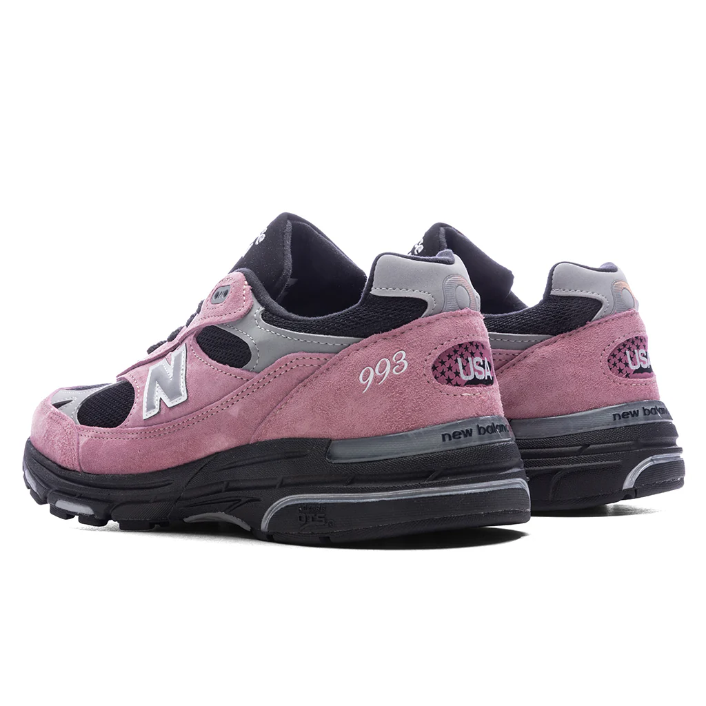 Made in USA 993 - Pink Taffy/Black/Slate Grey - Image 3