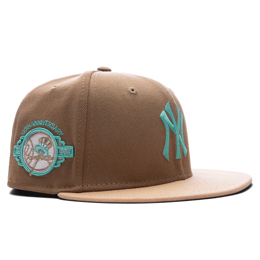 FEATURE x New Era 59FIFTY Fitted NY Yankees 100th Anniversary - Khaki/Pecan - Image 3