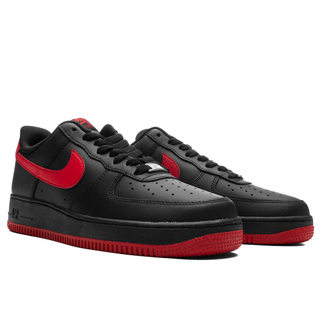 Air Force 1 '07 - Black/University Red/Black - Image 2