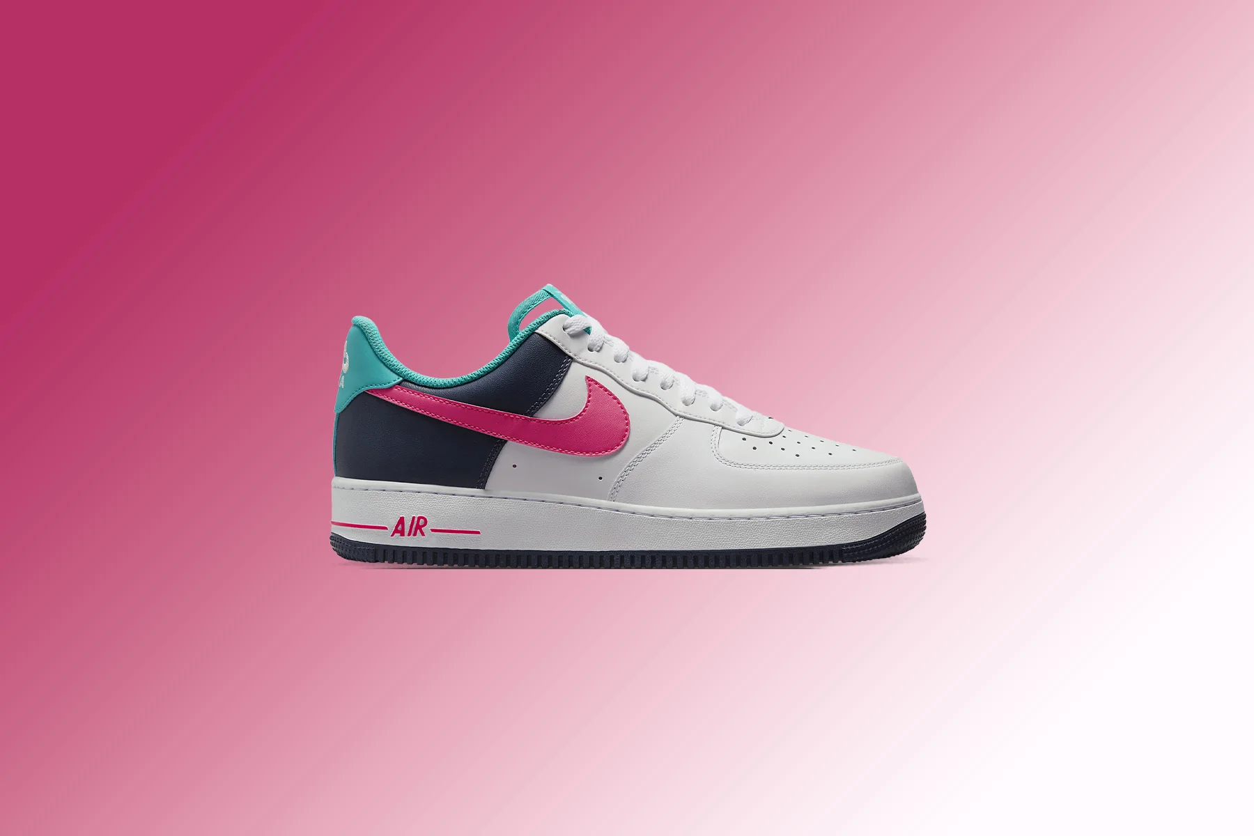 Air Force 1 '07 - White/ Racer Pink/Thunder Blue - Image 2