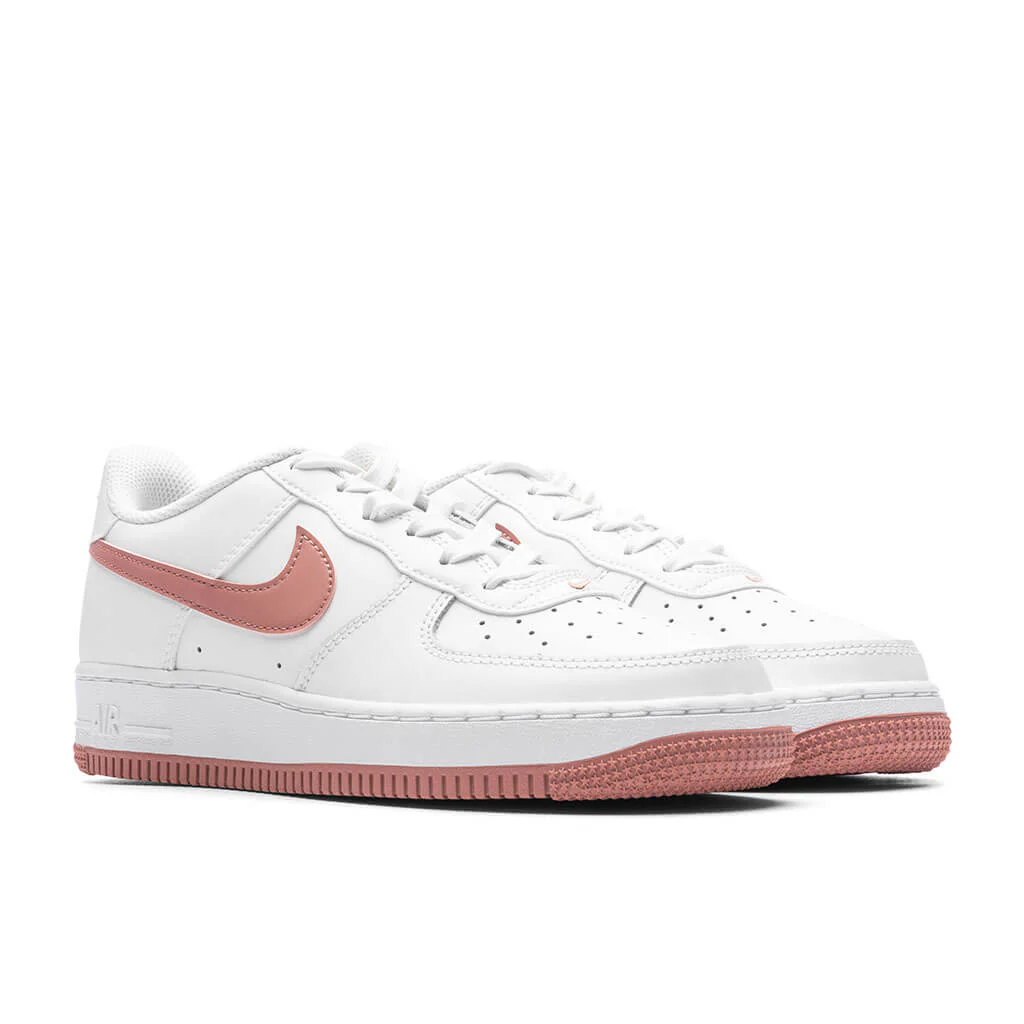 Air Force 1 (GS) - Summit White/Red Stardust/White - Image 2
