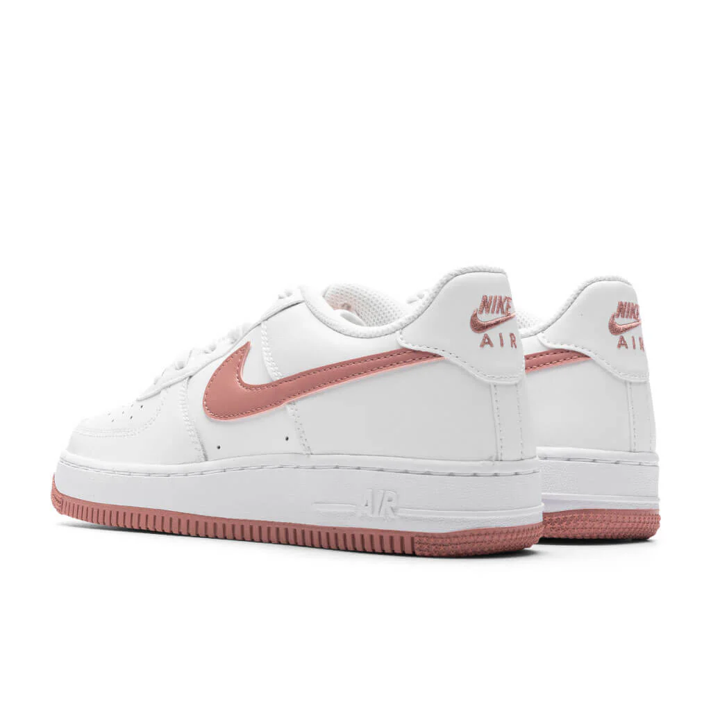 Air Force 1 (GS) - Summit White/Red Stardust/White - Image 3