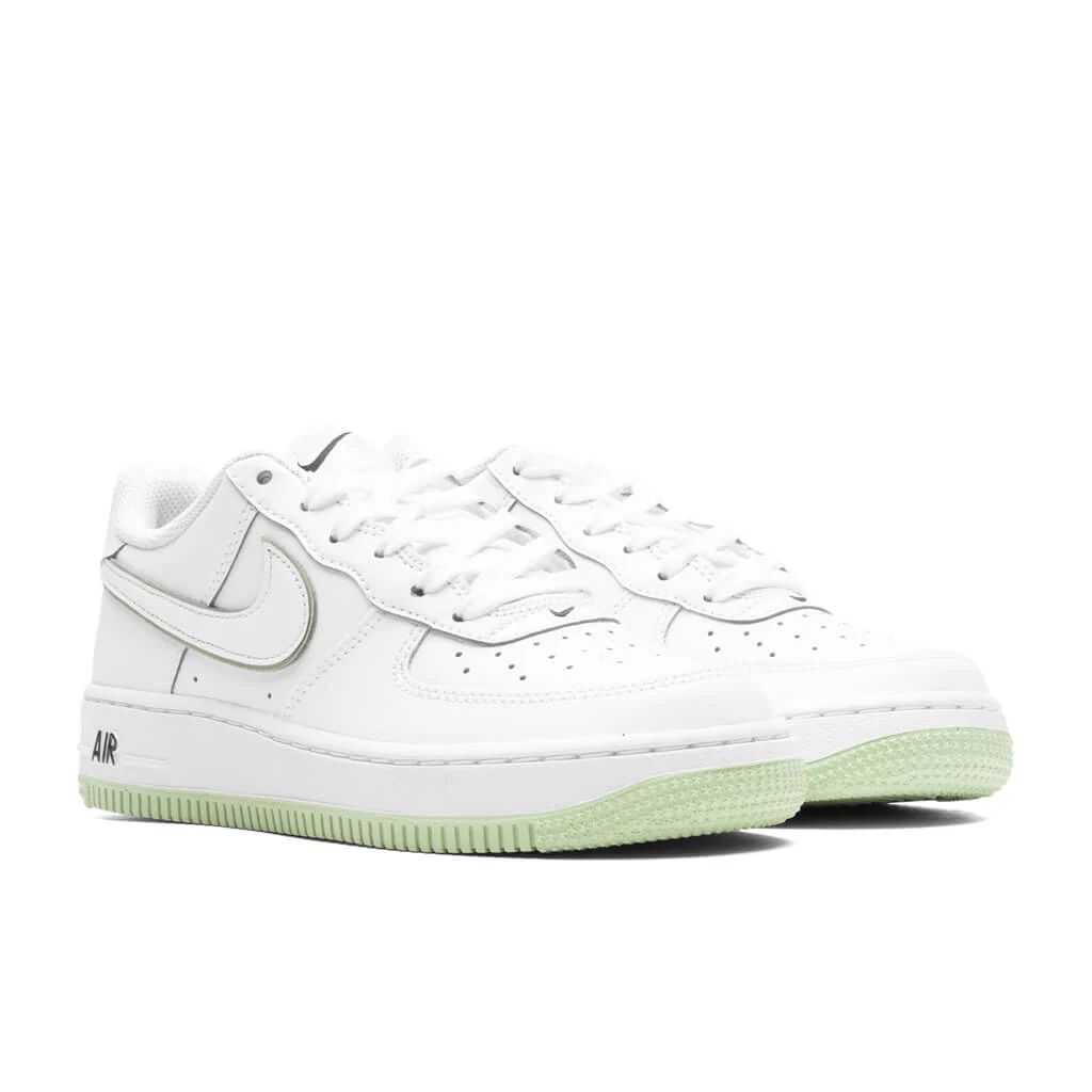 Air Force 1 (GS) - White/Honeydew - Image 2