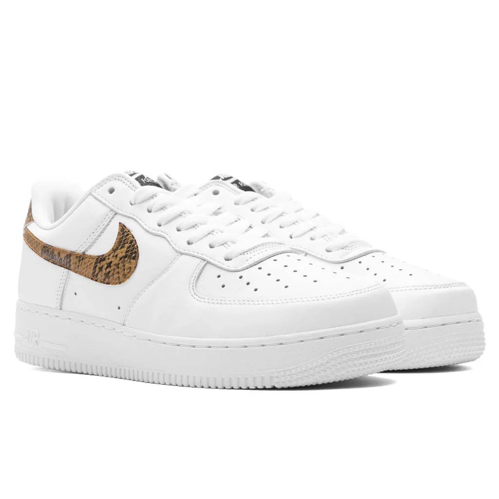 Air Force 1 Low Retro PRM QS 'Ivory Snake' - White/Elemental Gold/Dark Hazel - Image 2