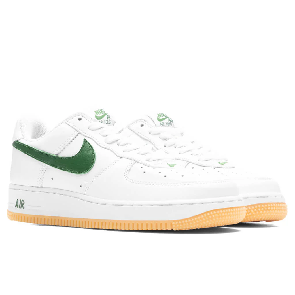 Air Force 1 Low Retro - White/Forest Green/Gum Yellow - Image 2