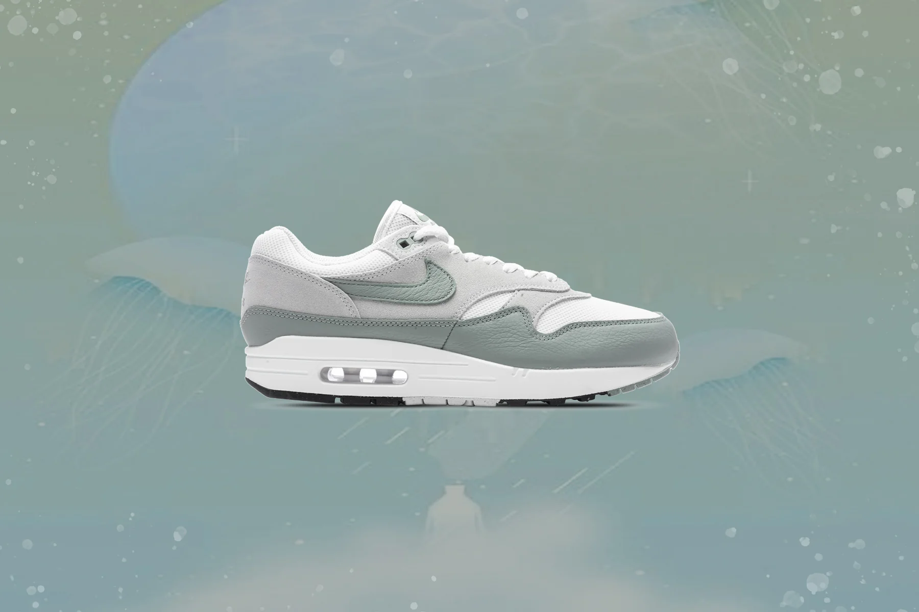 Air Max 1 - White/Mica Green/Photon Dust - Image 5