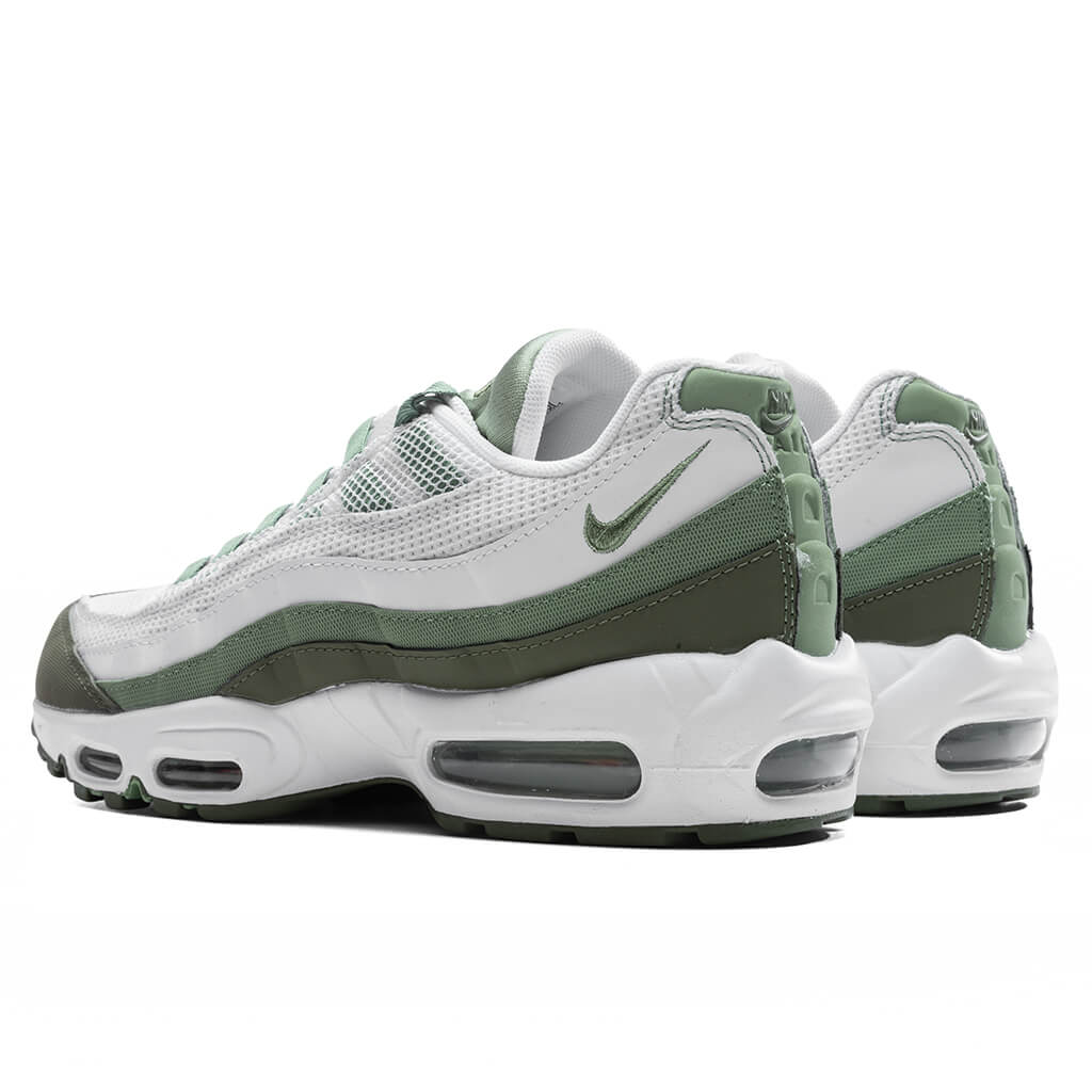 Air Max 95 - White/Oil Green/Medium Olive - Image 3