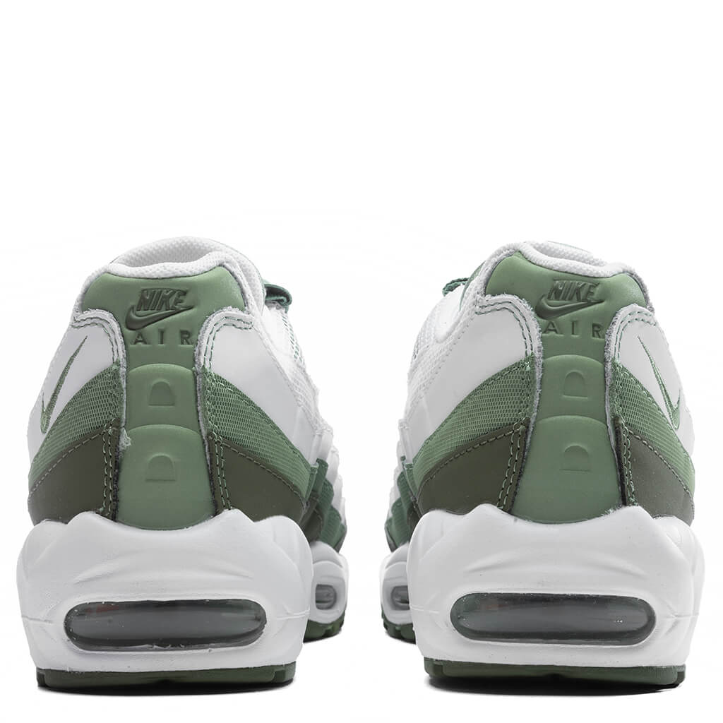 Air Max 95 - White/Oil Green/Medium Olive - Image 4