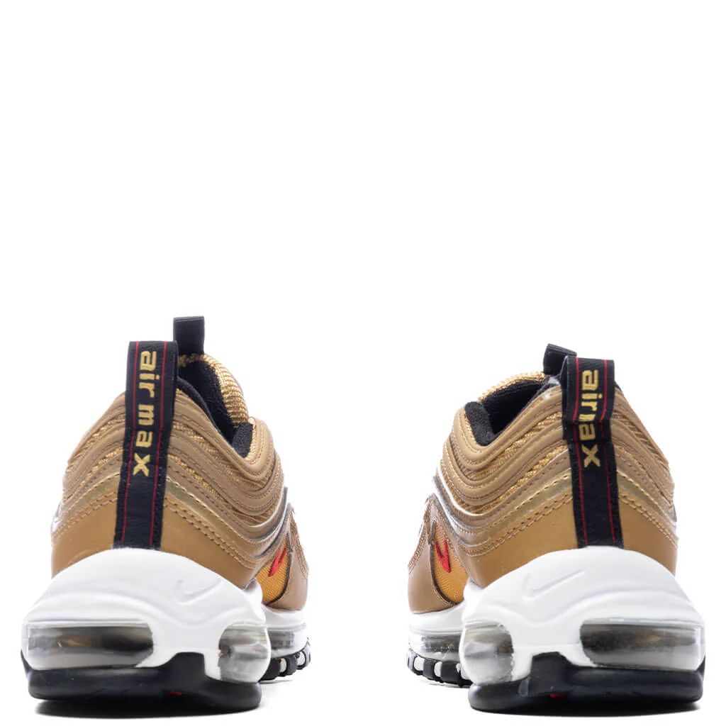 Nike Max 97 (GS) - Metallic Gold/Varsity Red - Image 4