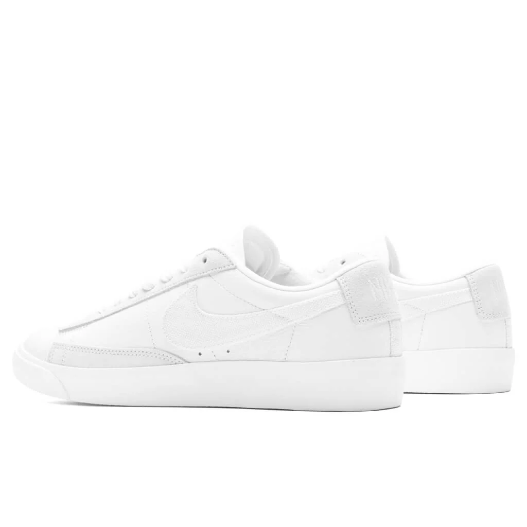 Blazer Low Leather - White/Sail/Platinum Tint - Image 3