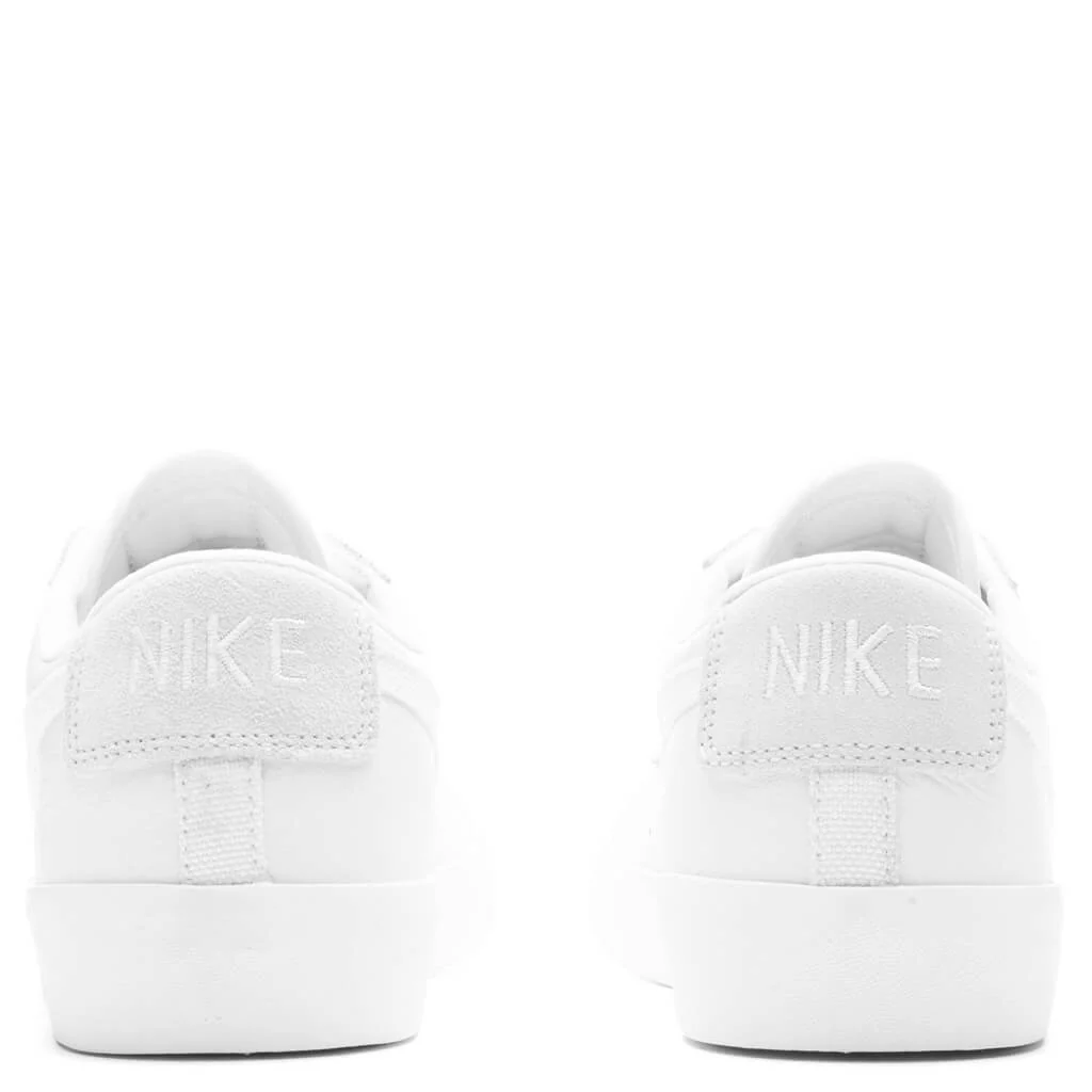 Blazer Low Leather - White/Sail/Platinum Tint - Image 4