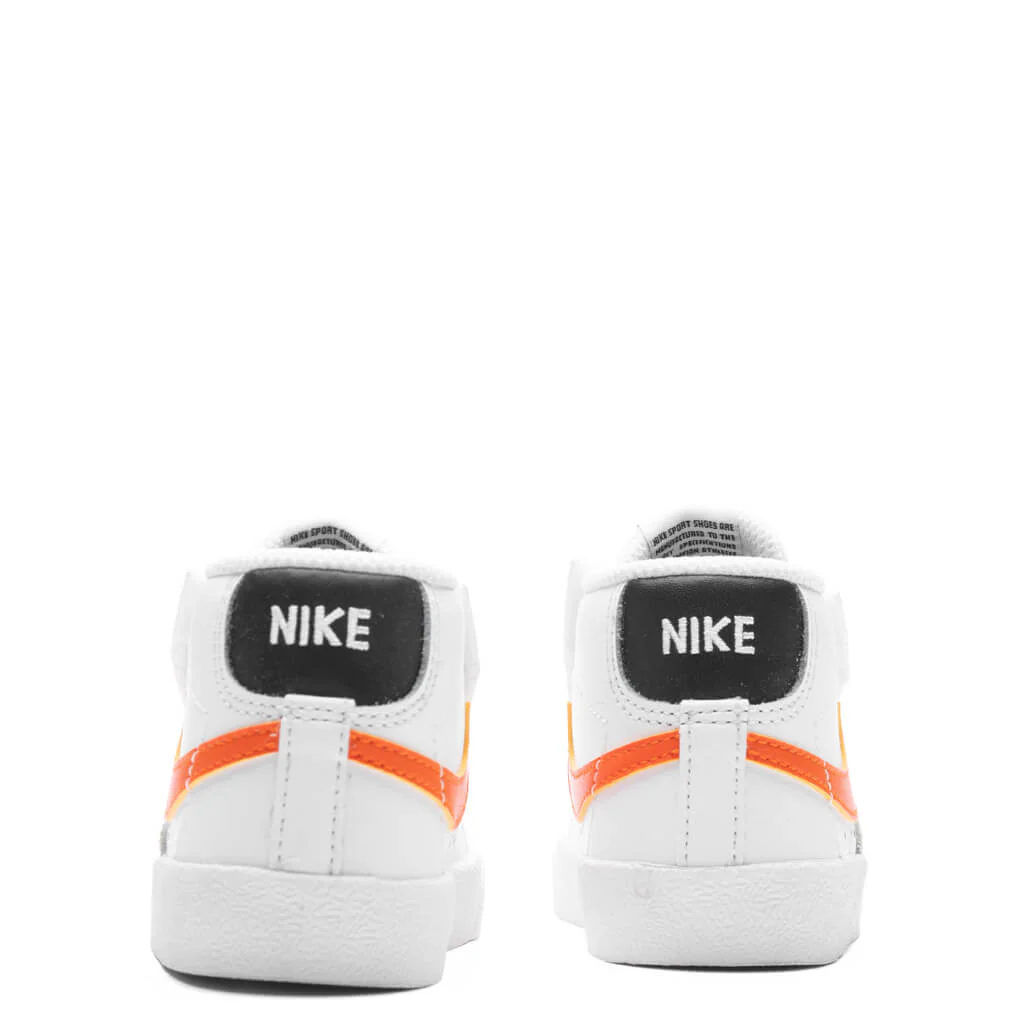 Blazer Mid '77 (TD) - White/Safety Orange/Wolf Grey - Image 4