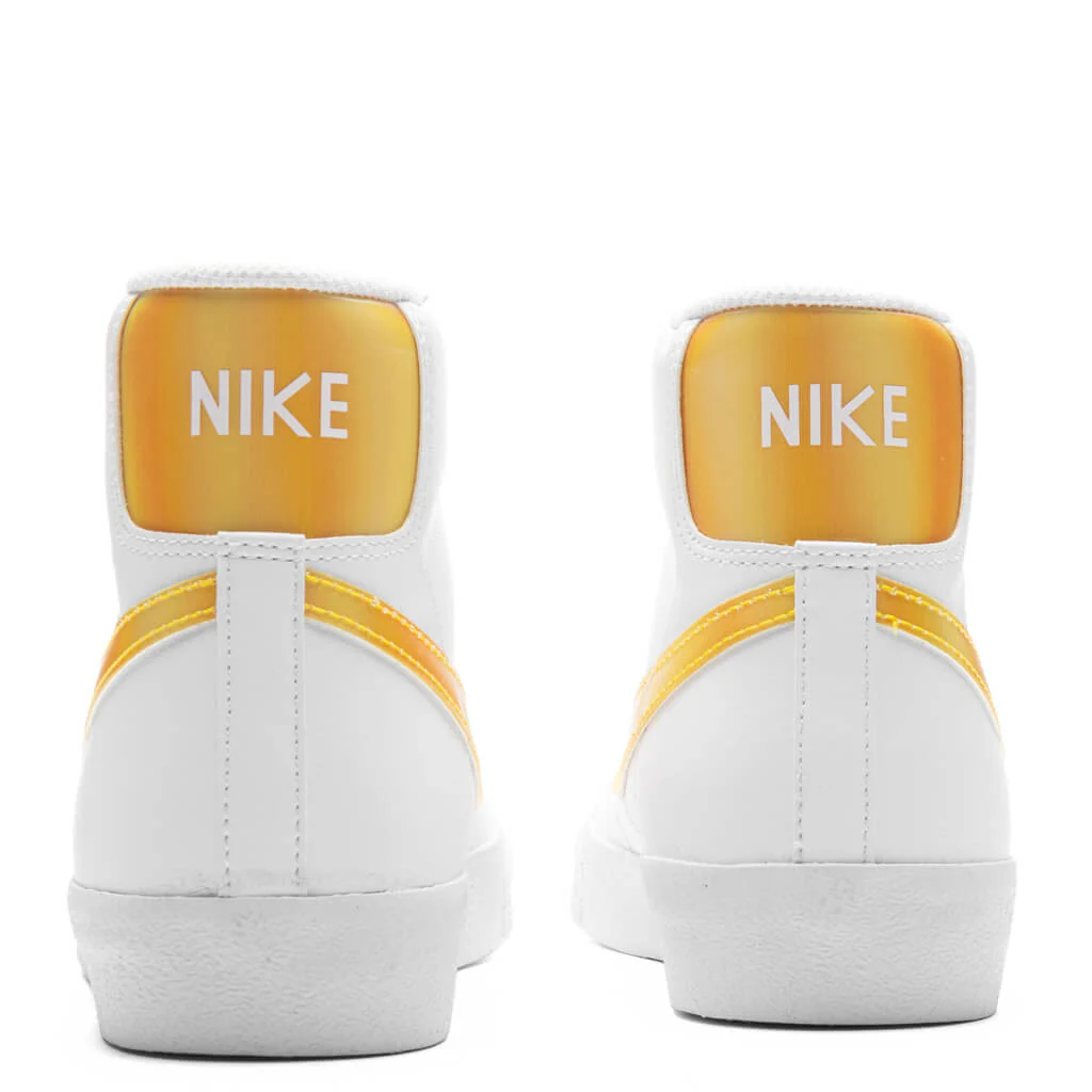 Blazer Mid NN KWE (GS) - White/Vivid Orange/Citron Tint - Image 4
