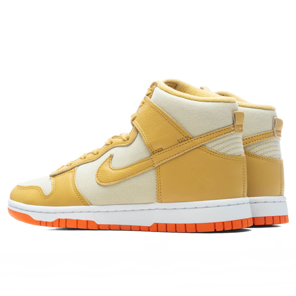 Dunk High Wheat Gold and Safety Orange - Team Gold/Wheat Gold - Image 3