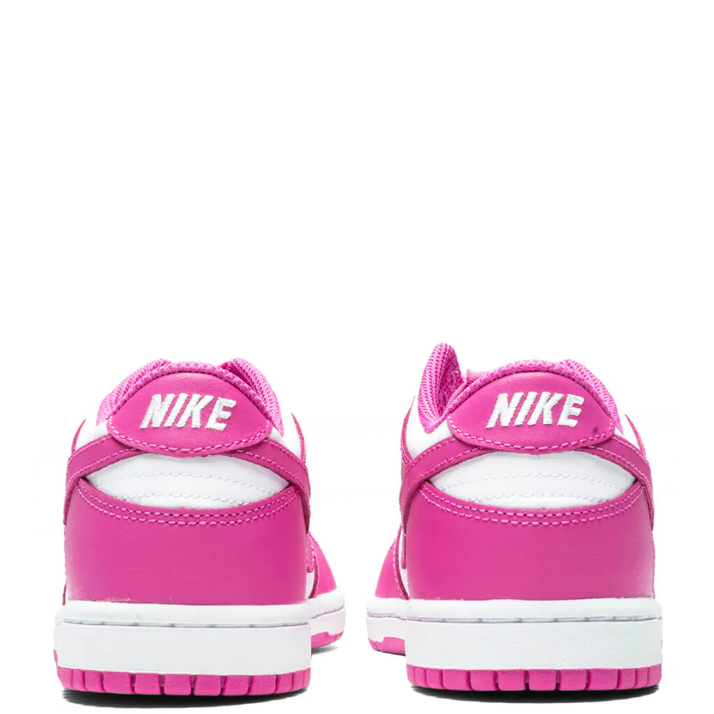Dunk Low (GS) - White/Active Fuchsia - Image 4