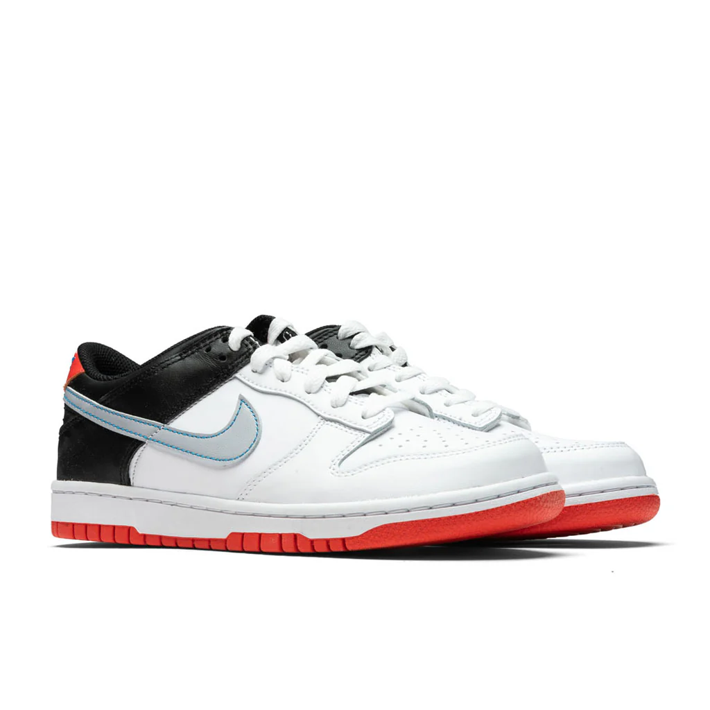 Dunk Low (GS) - White/Wolf Grey/Light Crimson - Image 2