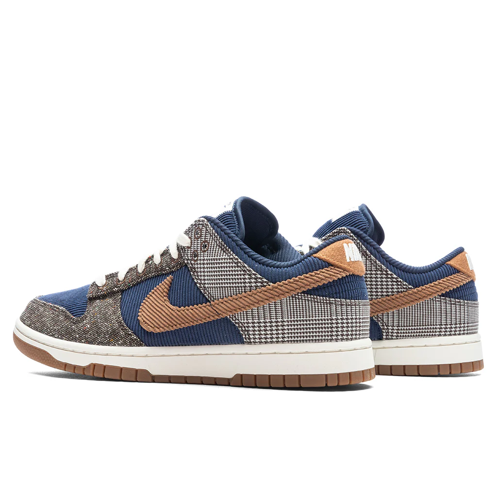 Dunk Low Retro Premium Tweed Corduroy - Midnight Navy/Ale Brown/Pale Ivory - Image 3