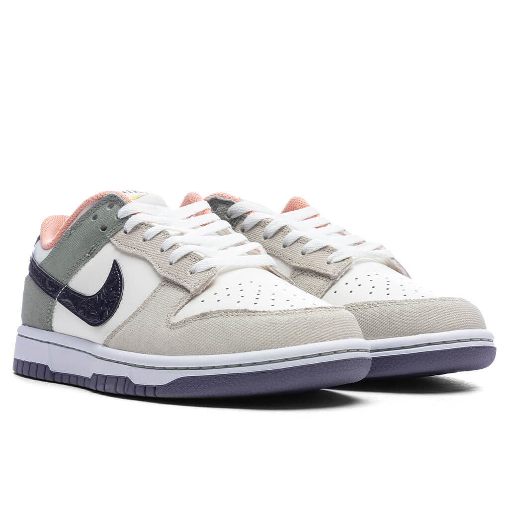 Dunk Low Retro 'Floral Swoosh' - Sail/Gridiron/Light Bone/Jade Horizon/Apricot Agate/Daybreak - Image 2