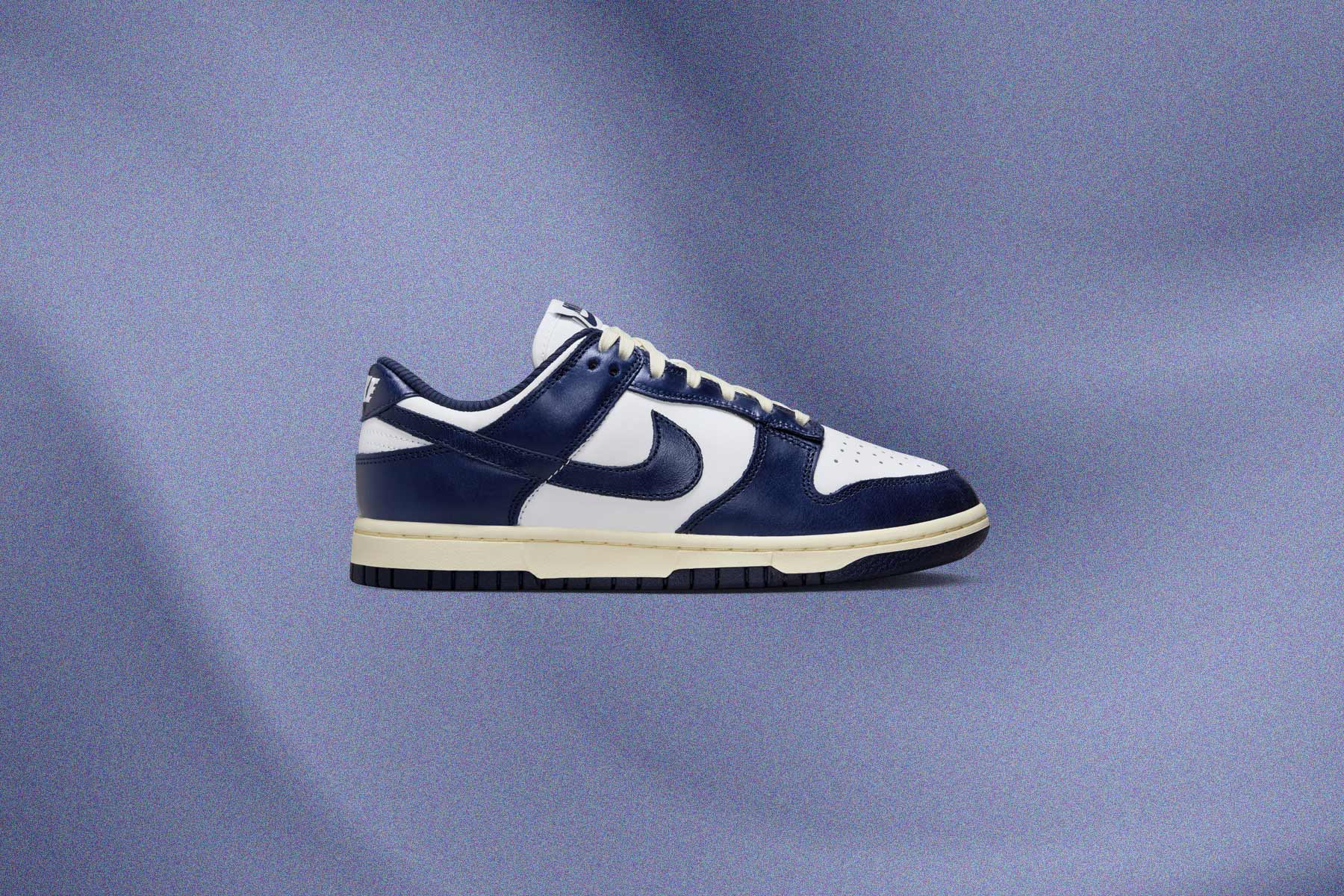 Women's Dunk Low Vintage Navy - White/Midnight Navy/Coconut Milk - Image 5