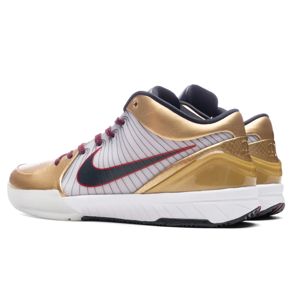 Kobe 4 Protro 'Gold Medal' - White/Dark Obsidian/Varsity Red - Image 3
