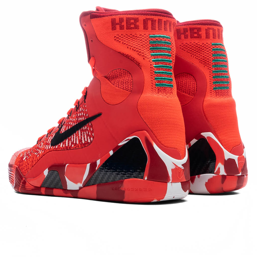 Kobe 9 Elite High Protro Christmas - Bright Crimson/Black/White - Image 3