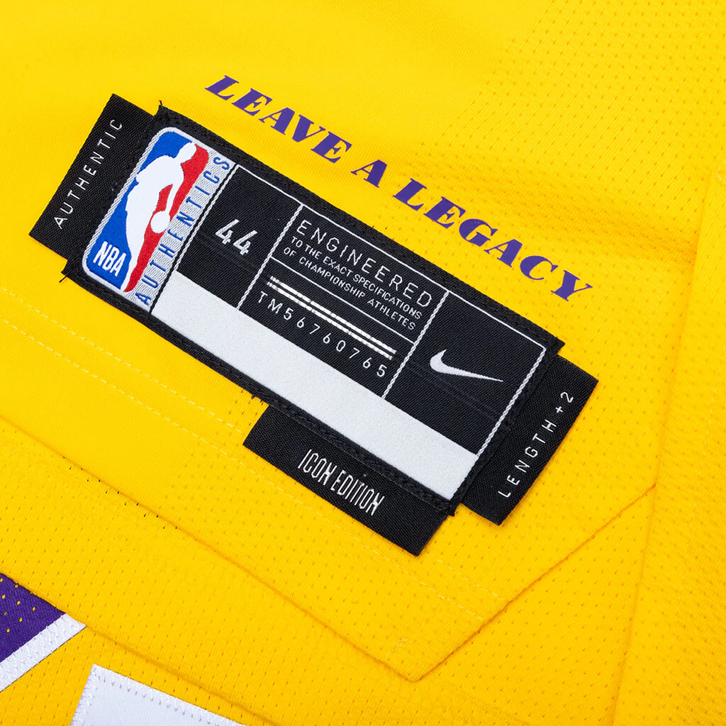 Dri-FIT ADV NBA Authentic Jersey Los Angeles Lakers Icon Edition 2022/23 - Amarillo/Kobe Bryant 24 - Image 4