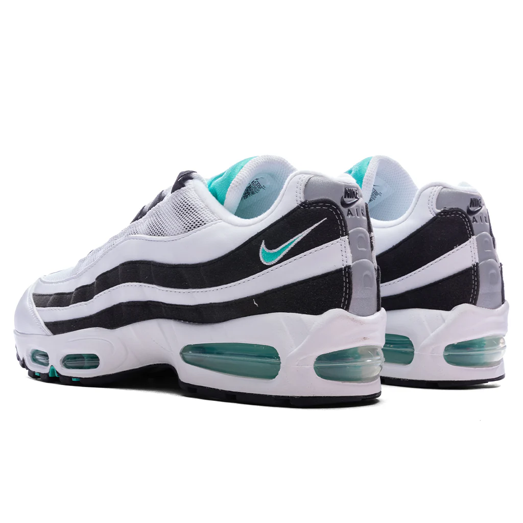 Air Max 95 OG 'Black Border' - White/Hyper Jade/Black/Metallic Silver - Image 3