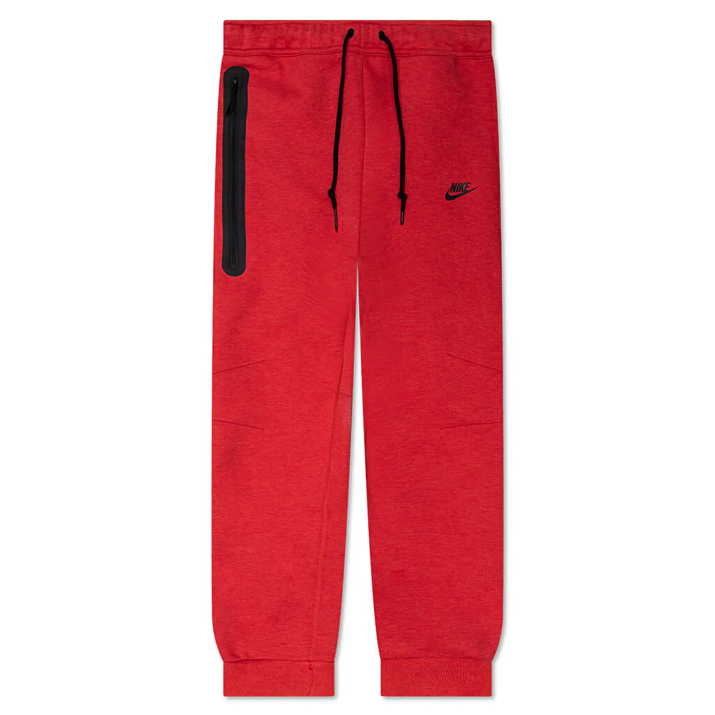 Sportswear Tech Fleece Slim Fit Joggers - Light University Red Heather/Black - Image 4