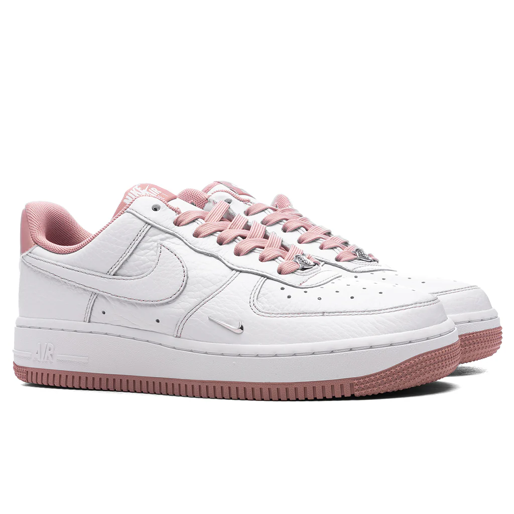 Women's Air Force 1 '07 Mini Jewel - White/Particle Pink/Metallic Silver - Image 2