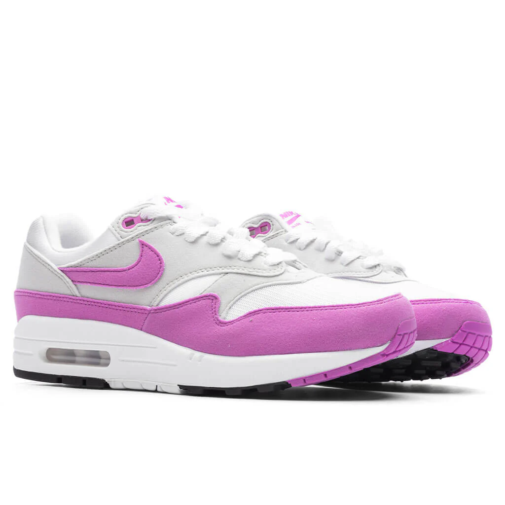 Women's Air Max 1 '87 - Neutral Grey/Fuchsia Dream/White - Image 2