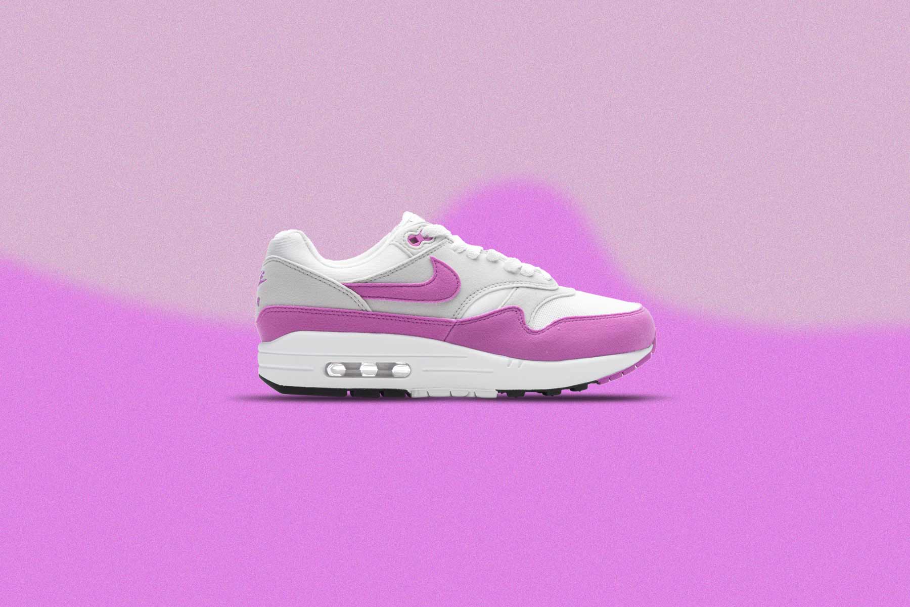 Women's Air Max 1 '87 - Neutral Grey/Fuchsia Dream/White - Image 5