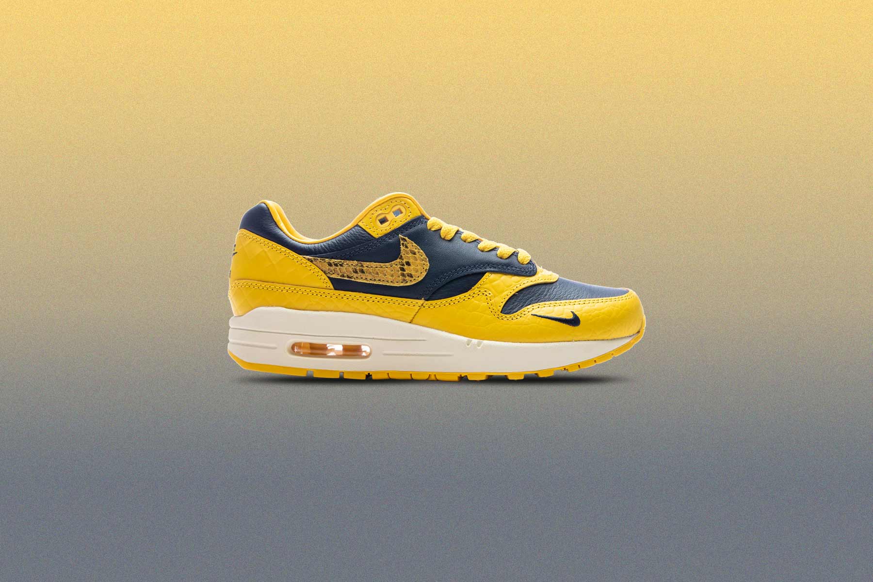 Women's Air Max 1 PRM - Midnight Navy/Varsity Maize - Image 5