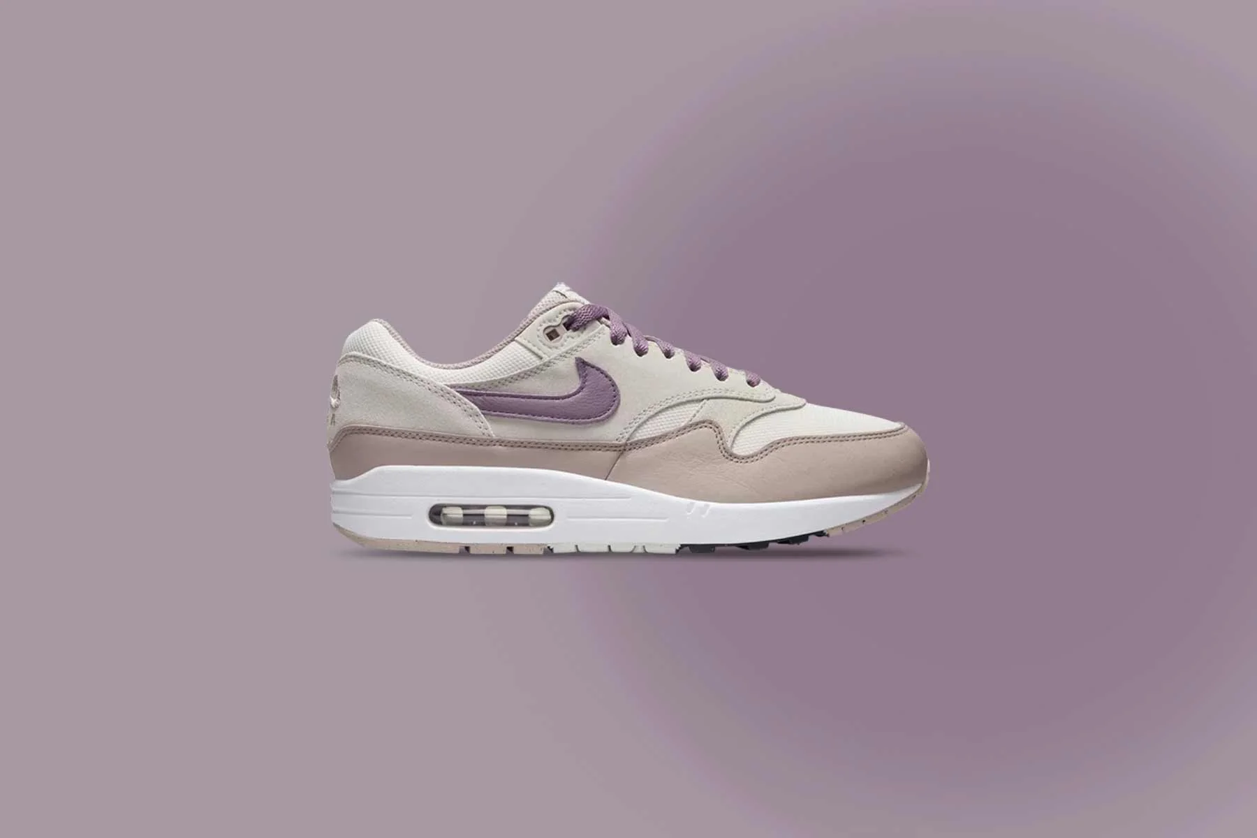 Air Max 1 SC 'Violet Dust' - Light Bone/Violet Dust/Phantom - Image 4