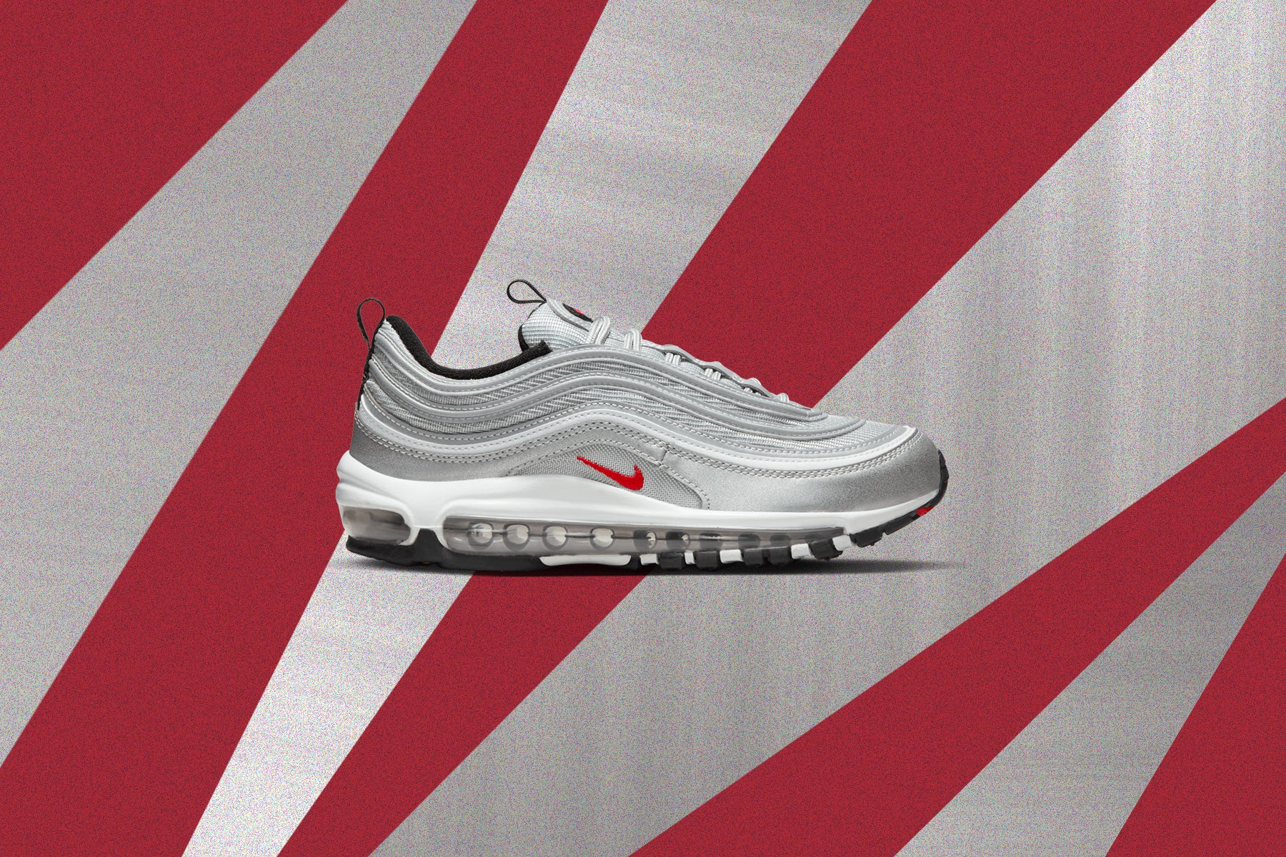 Women's Air Max 97 OG 'Silver Bullet' - Metallic Silver/Varsity Red/White/Black - Image 2