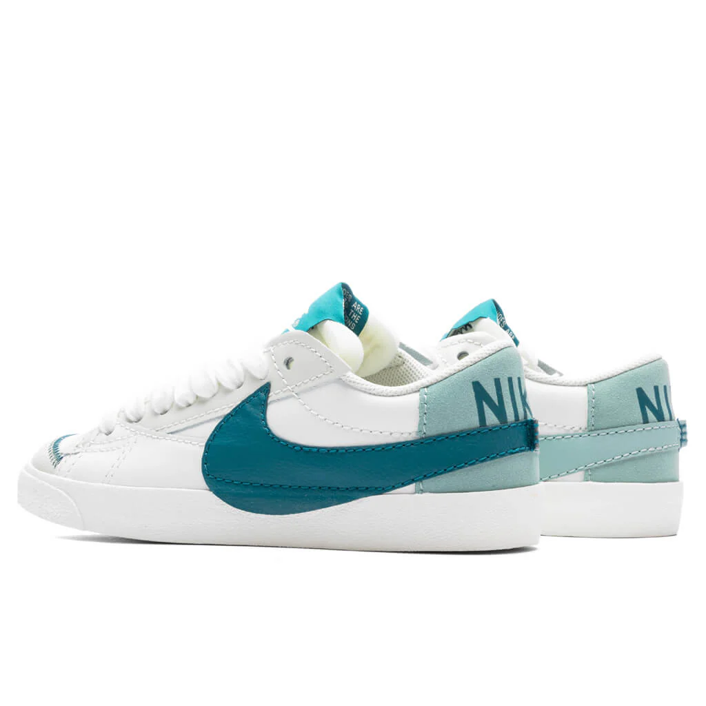 Women's Blazer Low '77 Jumbo - Summit White/Geode Teal/Sea Glass - Image 3