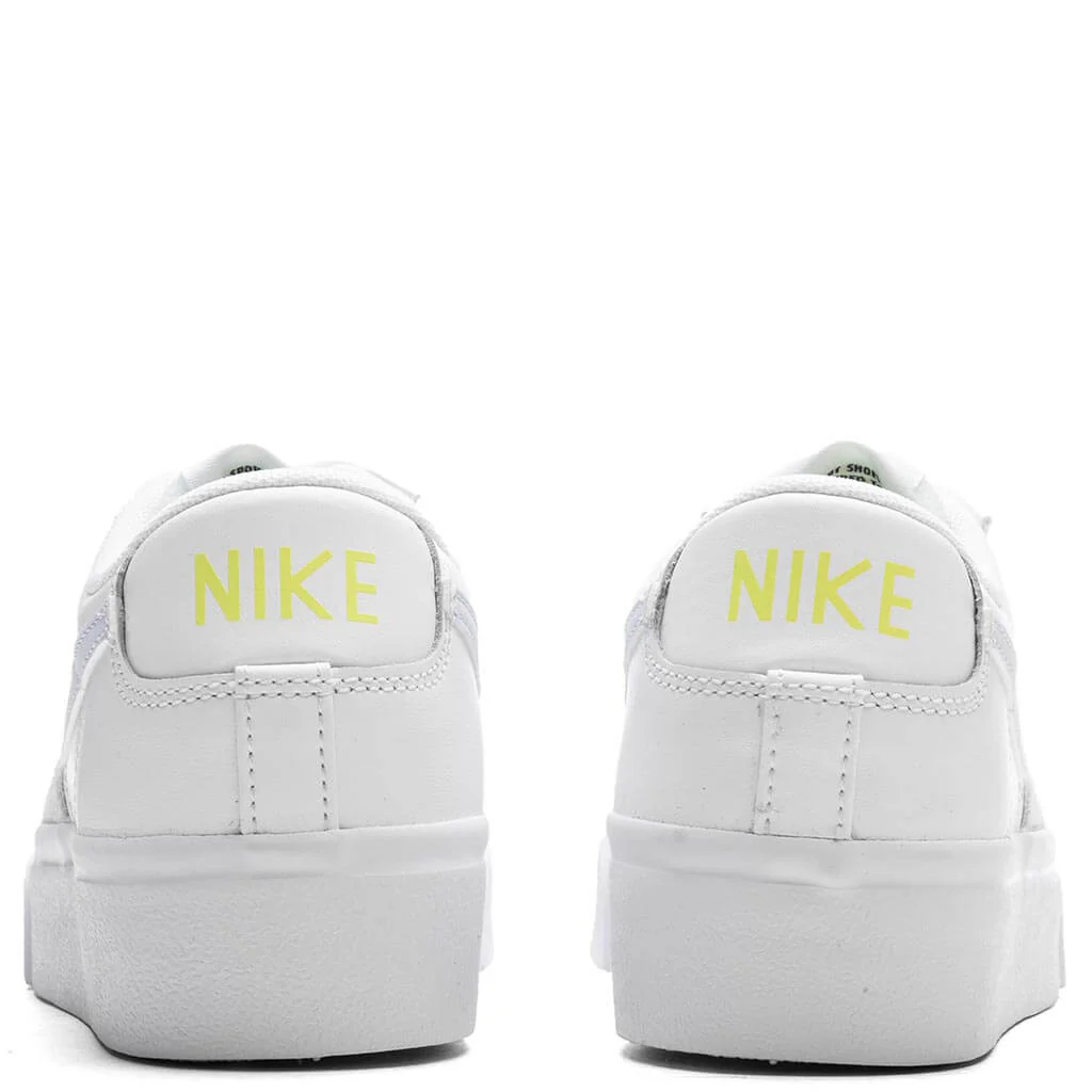 Women's Blazer Low Platform- White/Blue Tint/Light Lemon Twist - Image 4