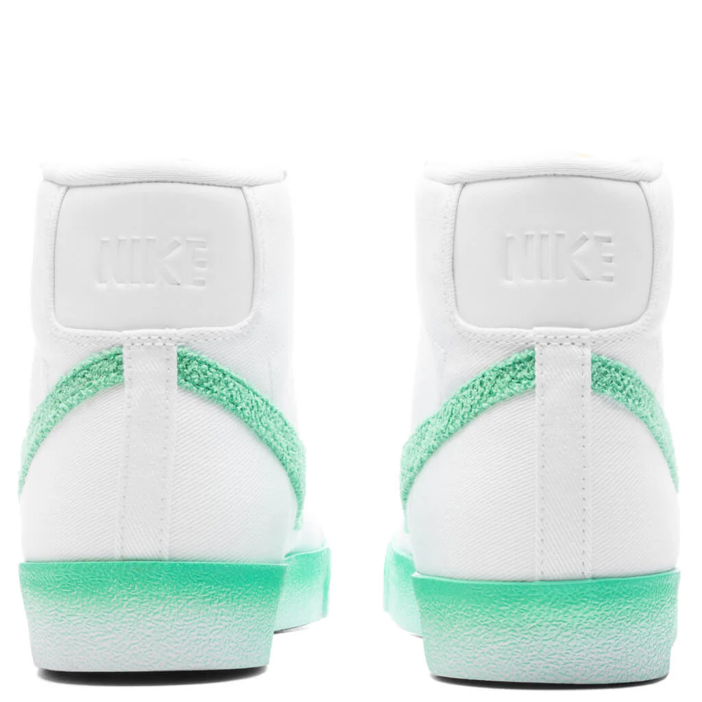 Women's Blazer Mid '77 - White/Spring Green/Barely Green - Image 4