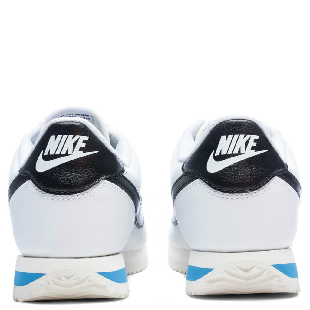 Women's Cortez - White/Black/Light Photo Blue - Image 4