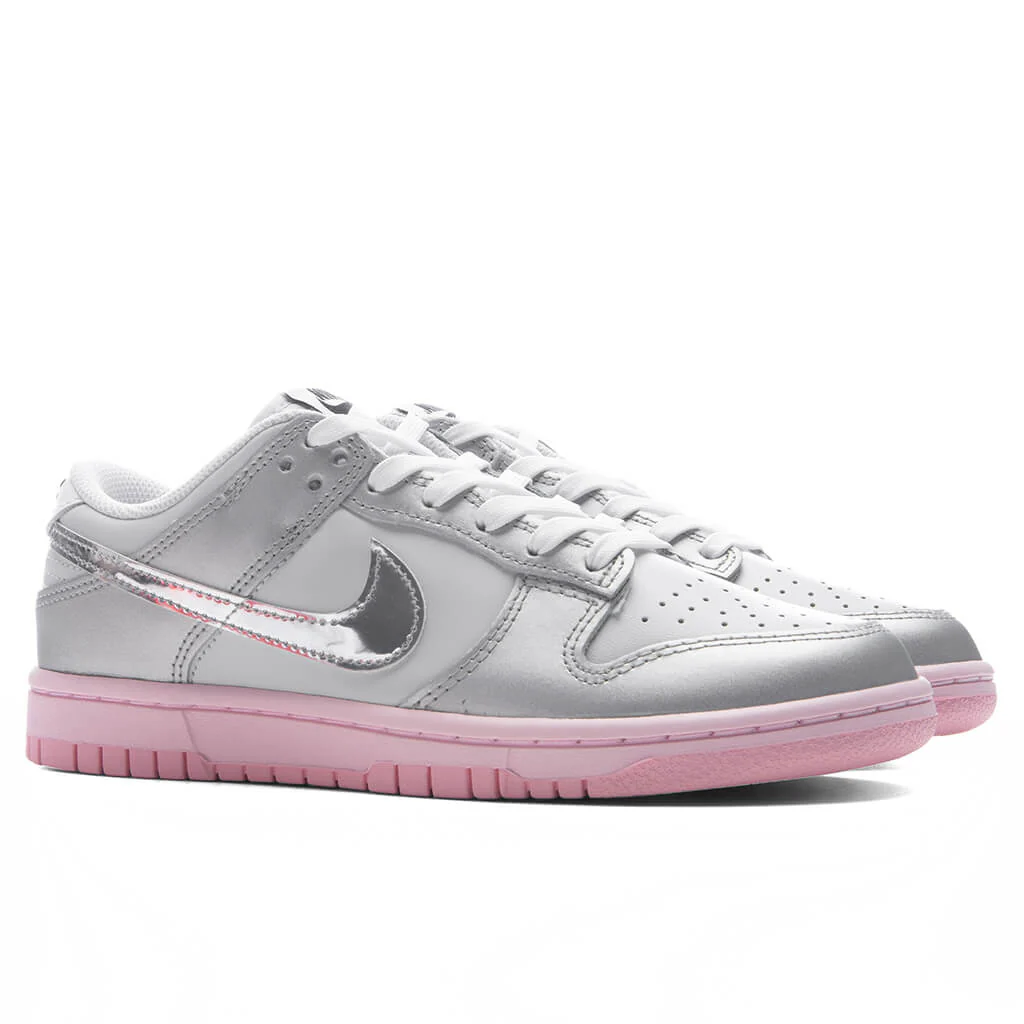 Women's Dunk Low LX - Photon Dust/Metallic Silver/Pink Foam - Image 2
