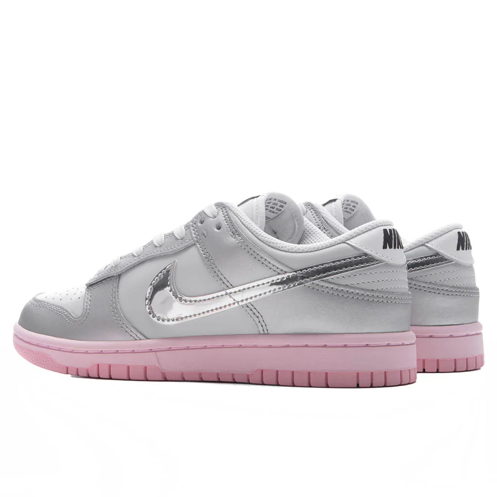 Women's Dunk Low LX - Photon Dust/Metallic Silver/Pink Foam - Image 3