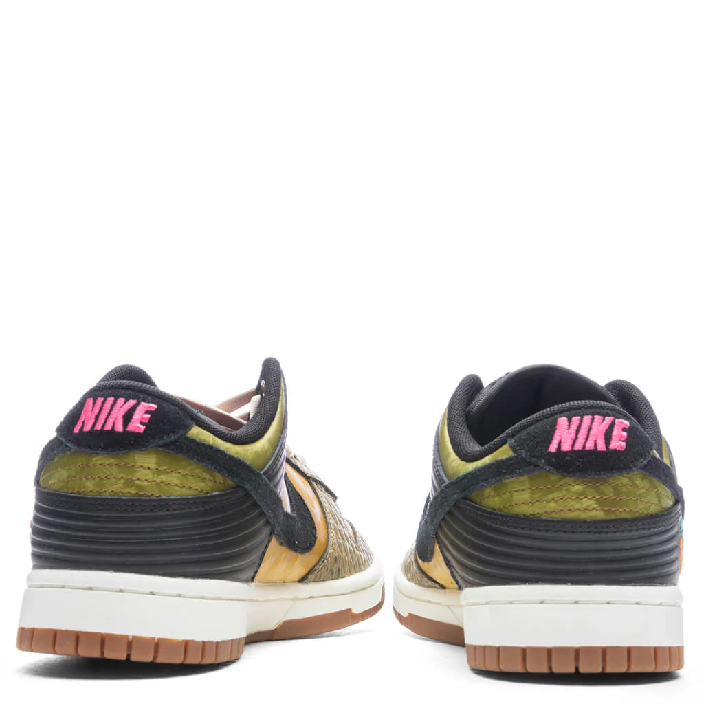 Women's Dunk Low 'Día De Muertos' - Black/Khaki/Metallic Gold - Image 4