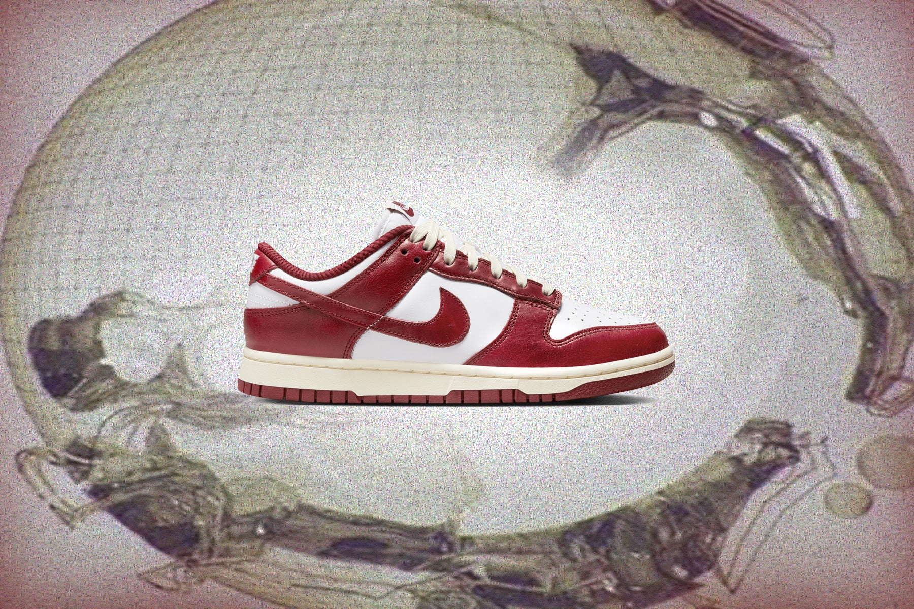 Dunk Low Premium Women's Team Red and White - White/Team Red/Coconut Milk - Image 2